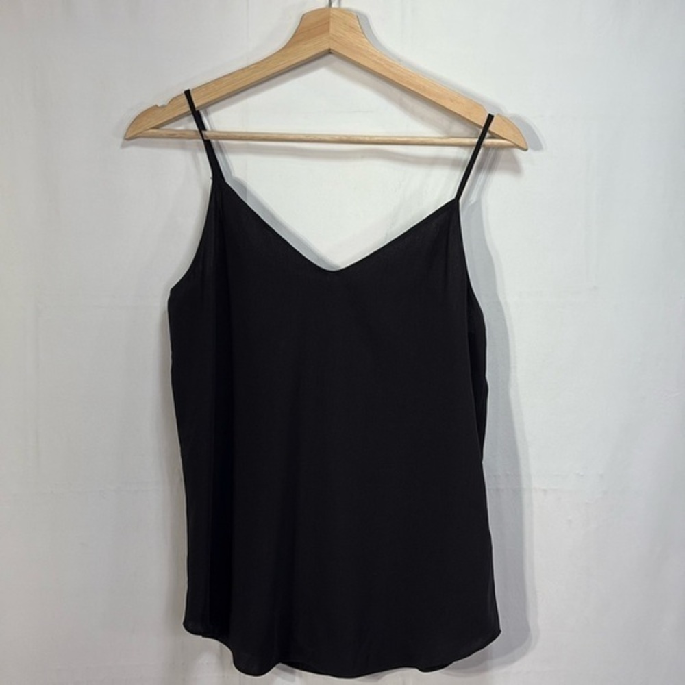 🌈 j.Crew style h6857 black crêpe camisole top